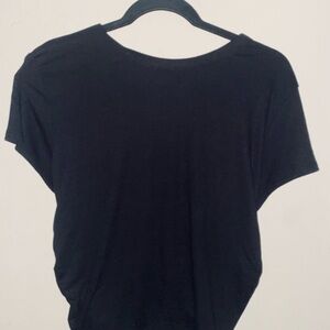 Classic Black Backless Women's Top